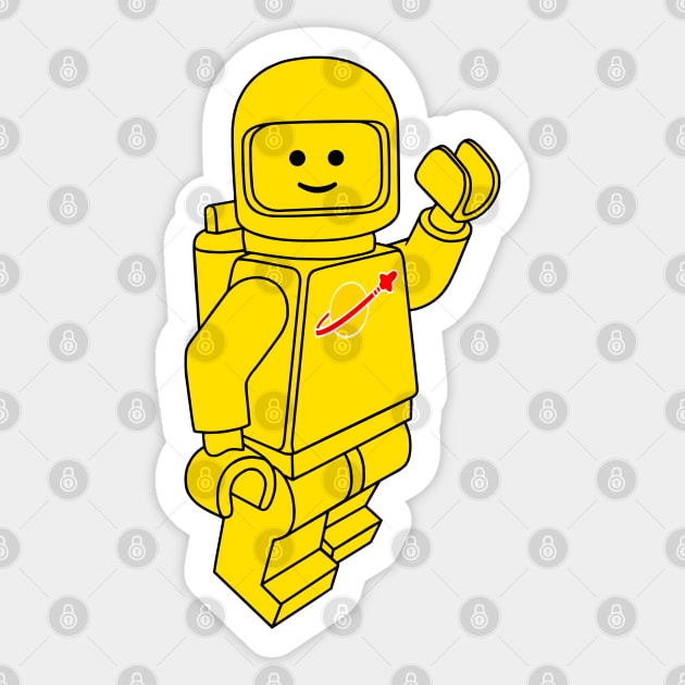 Lego yellow astronaut top